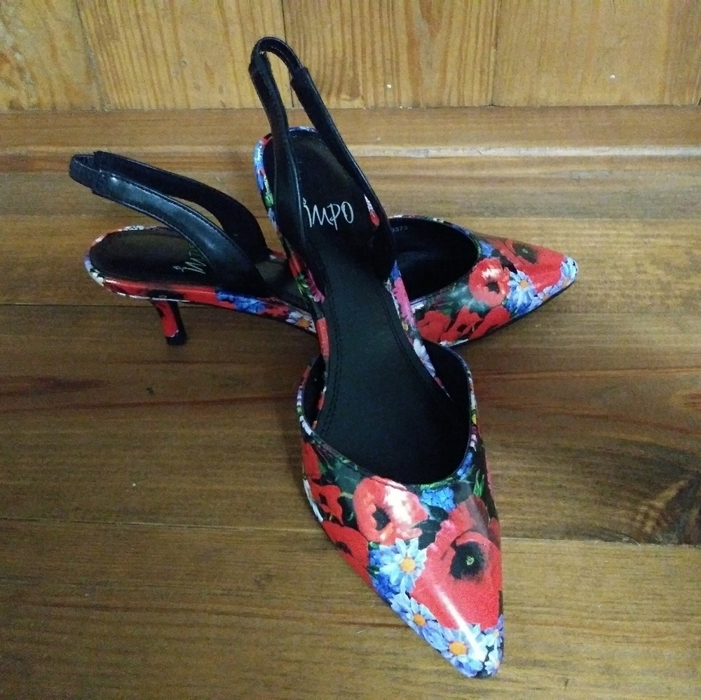 Impo Elina Too Floral Sling Back Pump